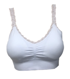 Mixed Lace Trimmed Padded Bra